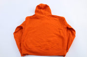 Polo Ralph Lauren Embroidered Logo Orange Pullover Hoodie - ThriftedThreads.com