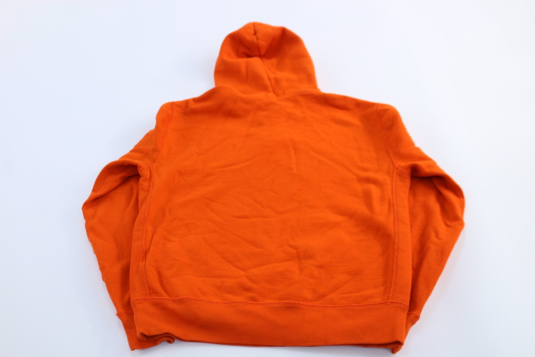 Polo Ralph Lauren Embroidered Logo Orange Pullover Hoodie - ThriftedThreads.com