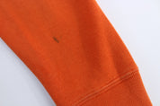 Polo Ralph Lauren Embroidered Logo Orange Quarter Zip Sweater - Sweater - Thrifted Threads