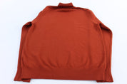 Polo Ralph Lauren Embroidered Logo Orange Turtleneck Sweater - Sweater - Thrifted Threads