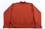 Polo Ralph Lauren Embroidered Logo Orange Turtleneck Sweater - Sweater - Thrifted Threads