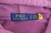 Polo Ralph Lauren Embroidered Logo Purple Pullover Hoodie - Sweatshirt - Thrifted Threads