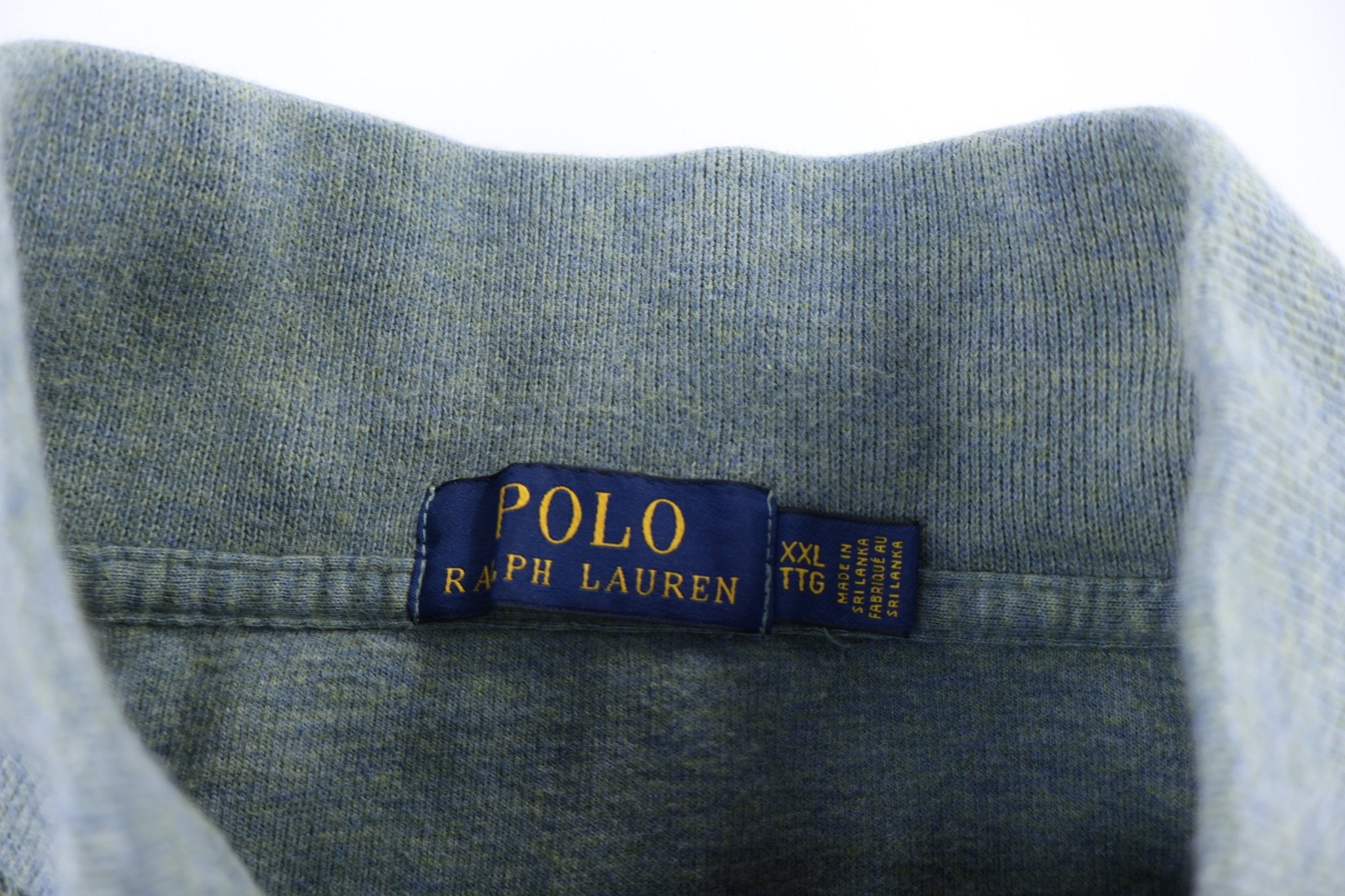 Polo Ralph Lauren Embroidered Logo Quarter Zip Sweater - Sweater - Thrifted Threads