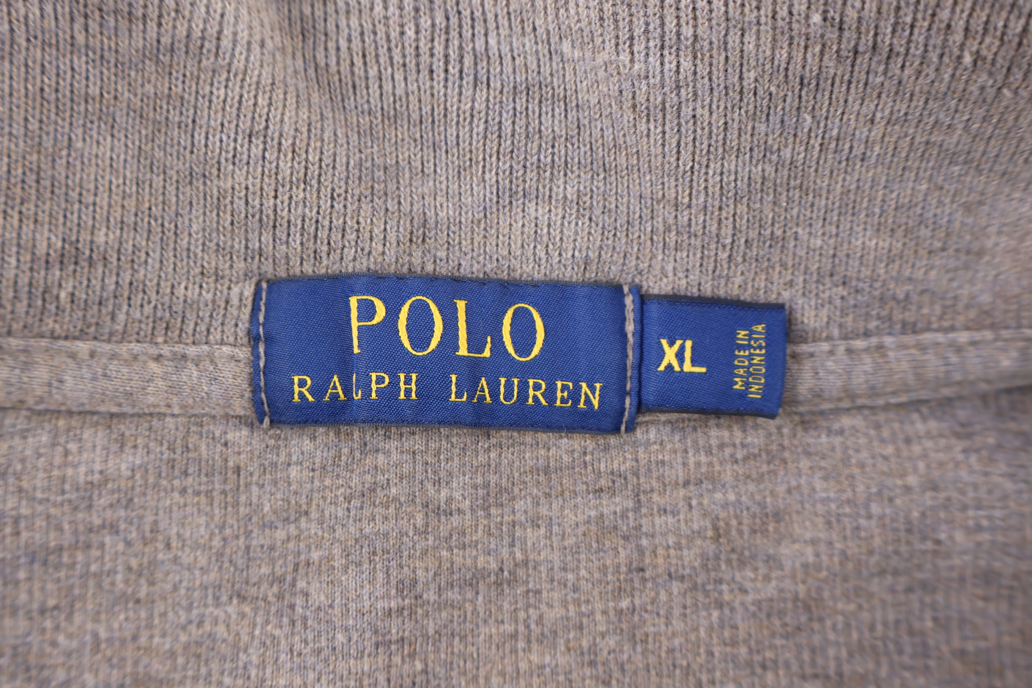 Polo Ralph Lauren Embroidered Logo Quarter Zip Sweater - Sweater - Thrifted Threads