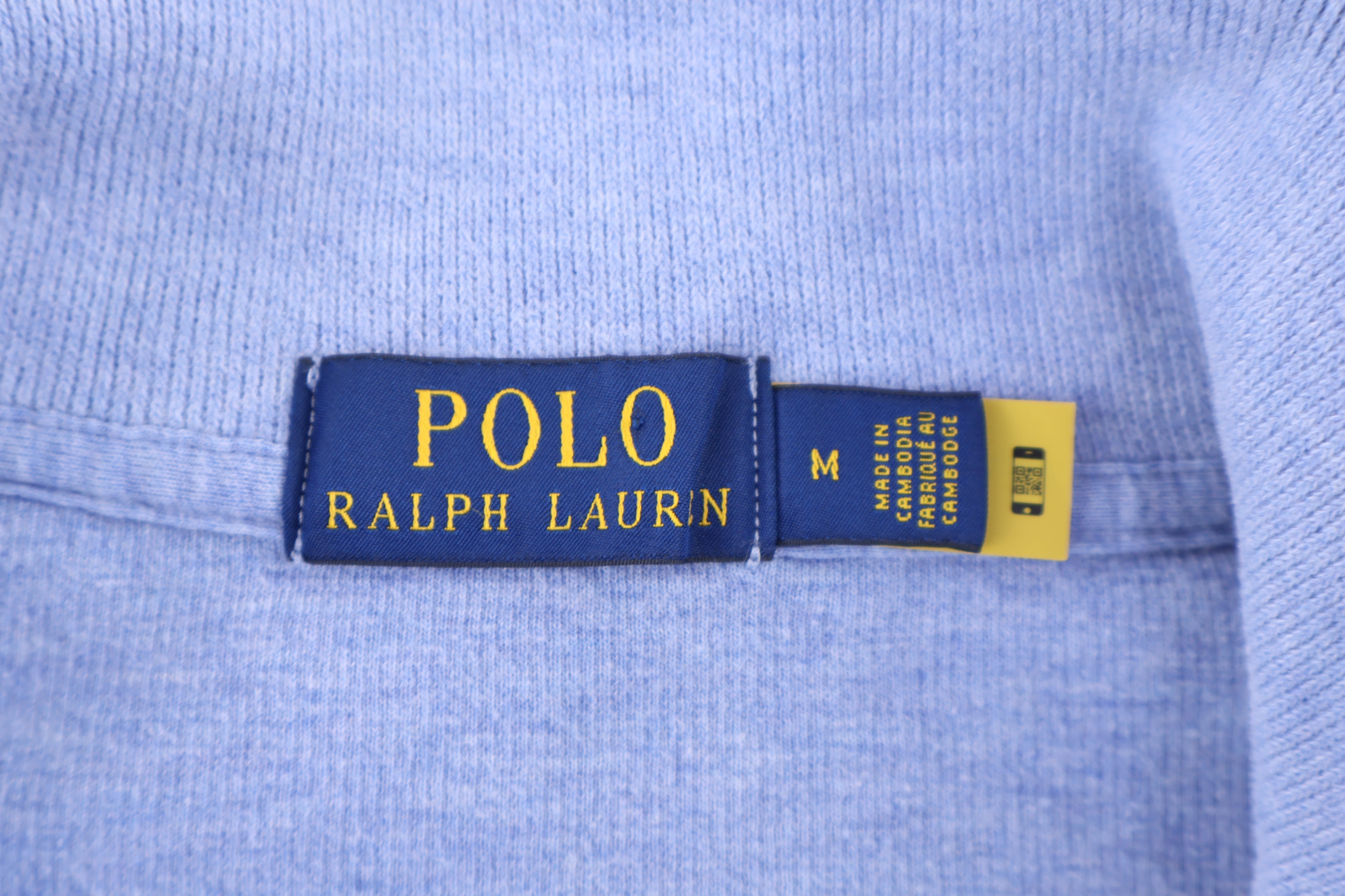 Polo Ralph Lauren Embroidered Logo Quarter Zip Sweater - Sweater - Thrifted Threads