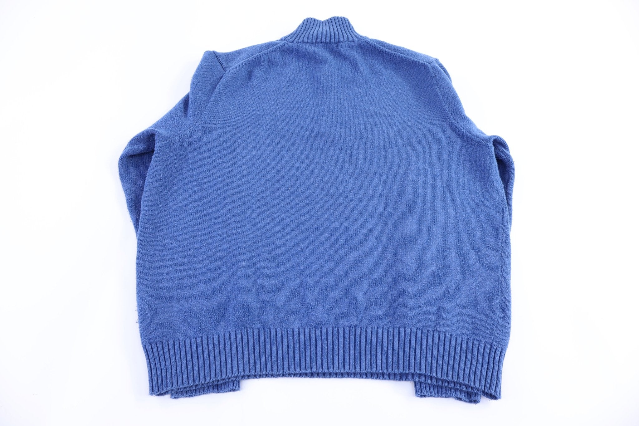 Polo Ralph Lauren Embroidered Logo Quarter Zip Sweater - Sweater - Thrifted Threads