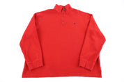 Polo Ralph Lauren Embroidered Logo Quarter Zip Sweater - Sweater - Thrifted Threads