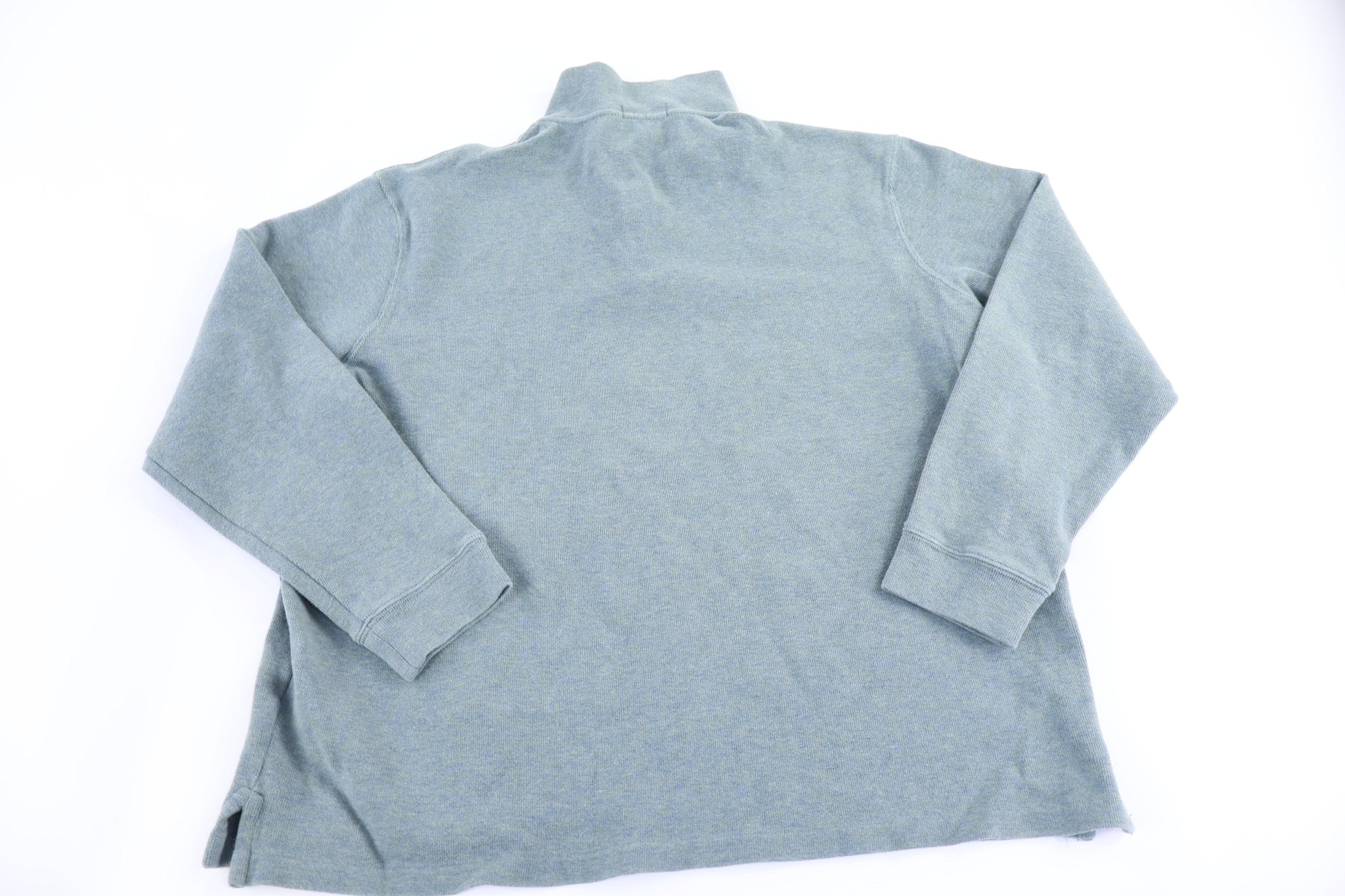 Polo Ralph Lauren Embroidered Logo Quarter Zip Sweater - Sweater - Thrifted Threads