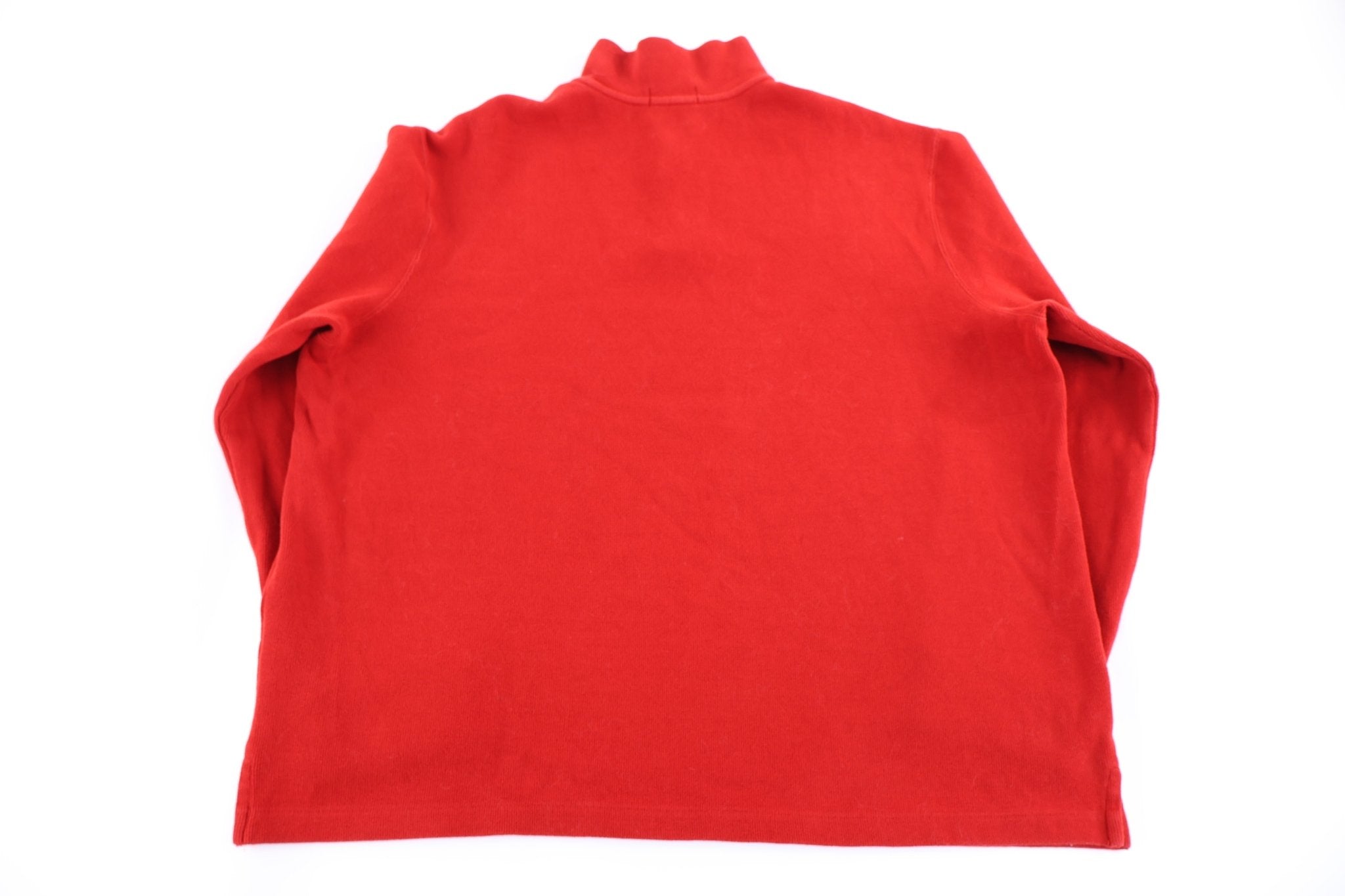 Polo Ralph Lauren Embroidered Logo Quarter Zip Sweater - Sweater - Thrifted Threads