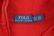 Polo Ralph Lauren Embroidered Logo Quarter Zip Sweater - Sweater - Thrifted Threads