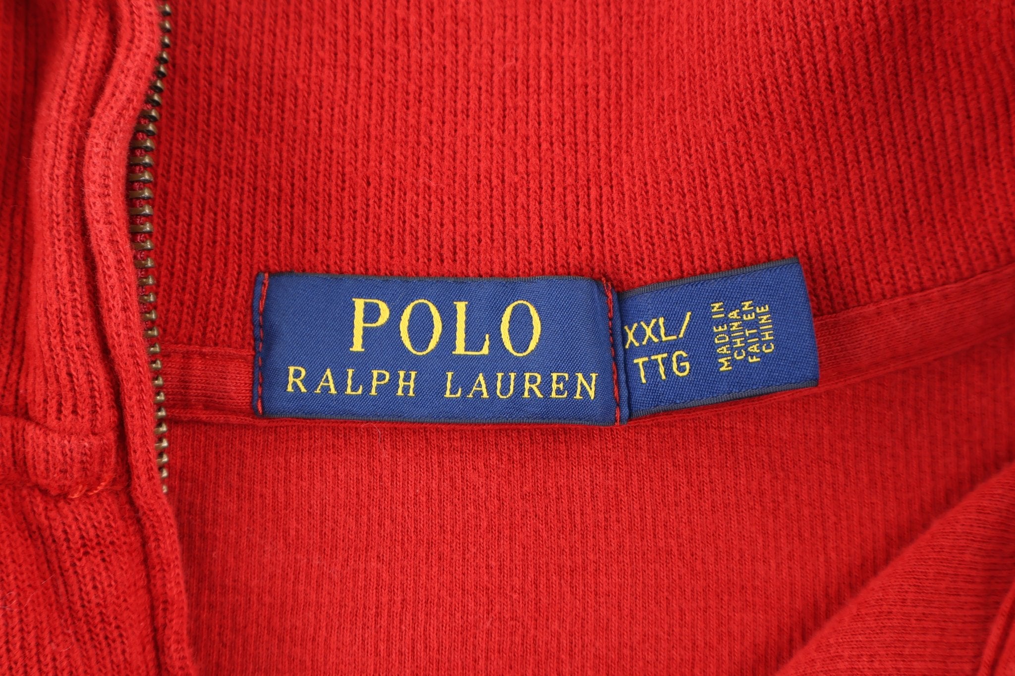 Polo Ralph Lauren Embroidered Logo Quarter Zip Sweater - Sweater - Thrifted Threads