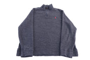 Polo Ralph Lauren Embroidered Logo Quarter Zip Sweater - Sweater - Thrifted Threads