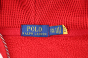 Polo Ralph Lauren Embroidered Logo Red Full Zip Jacket - Jacket - Thrifted Threads
