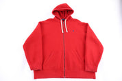 Polo Ralph Lauren Embroidered Logo Red Full Zip Jacket - Jacket - Thrifted Threads