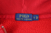 Polo Ralph Lauren Embroidered Logo Red Full Zip Jacket - Jacket - Thrifted Threads