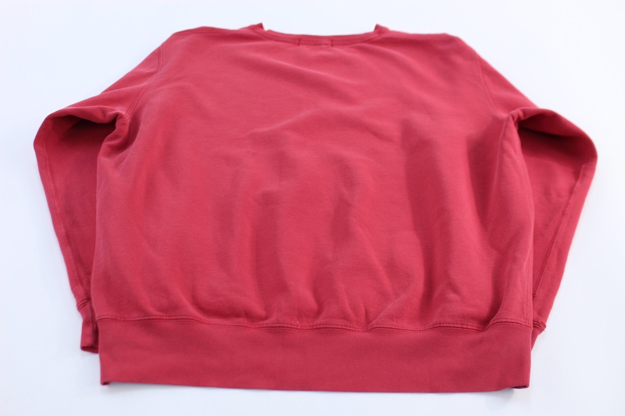 Polo Ralph Lauren Embroidered Logo Red Pullover Sweater - ThriftedThreads.com
