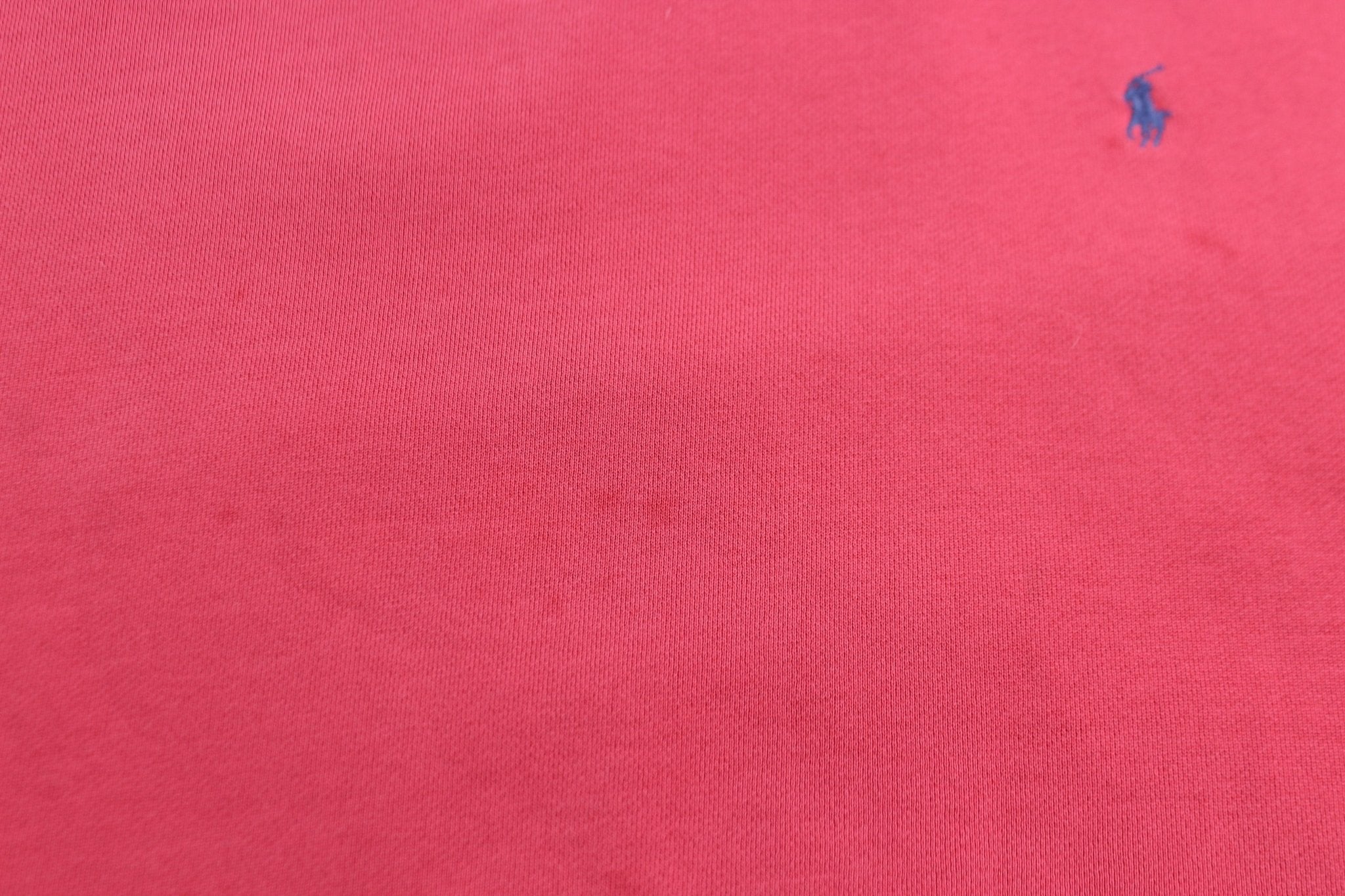 Polo Ralph Lauren Embroidered Logo Red Pullover Sweater - ThriftedThreads.com
