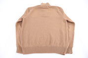 Polo Ralph Lauren Embroidered Logo Tan Henley Sweater - Sweater - Thrifted Threads