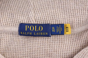 Polo Ralph Lauren Embroidered Logo Tan Pullover Hoodie - Jackets - Thrifted Threads