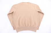 Polo Ralph Lauren Embroidered Logo Tan Pullover Sweater - Sweater - Thrifted Threads