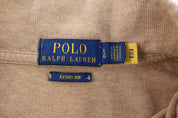 Polo Ralph Lauren Embroidered Logo Tan Quarter Zip Sweater - Sweater - Thrifted Threads