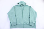 Polo Ralph Lauren Embroidered Logo Teal Full Zip Hoodie - Jacket - Thrifted Threads