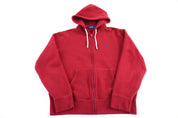 Polo Ralph Lauren Full Zip Red Hoodie - Jacket - Thrifted Threads