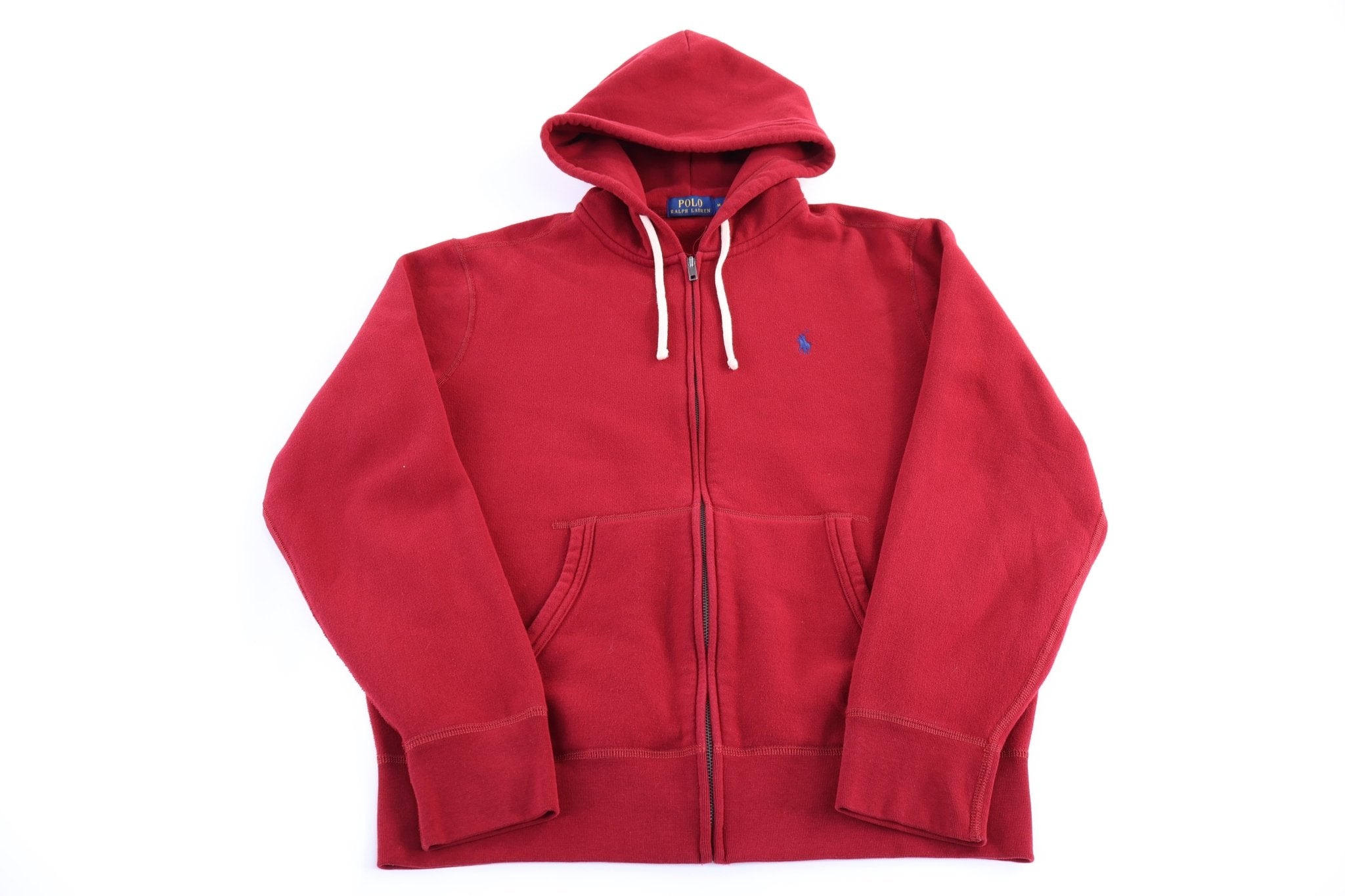 Polo Ralph Lauren Full Zip Red Hoodie - Jacket - Thrifted Threads