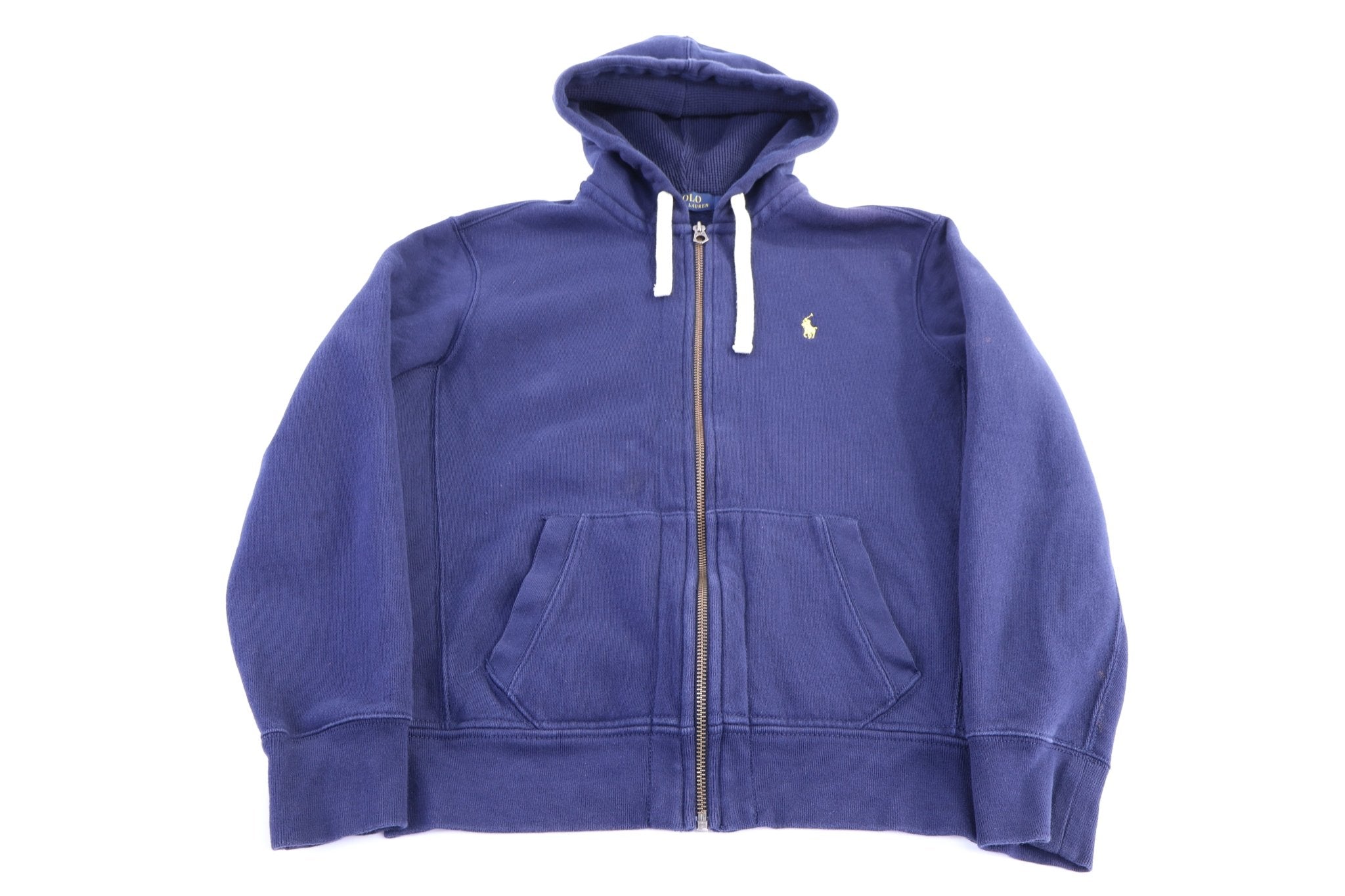 Polo Ralph Lauren Navy Blue Full Zip Jacket - Jacket - Thrifted Threads