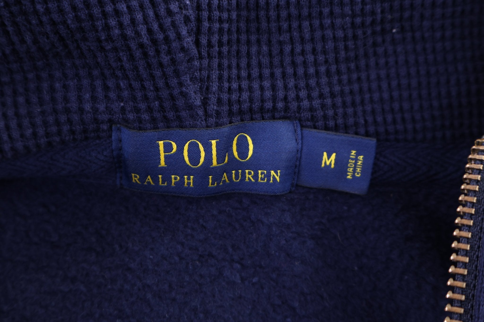Polo Ralph Lauren Navy Blue Full Zip Jacket - Jacket - Thrifted Threads