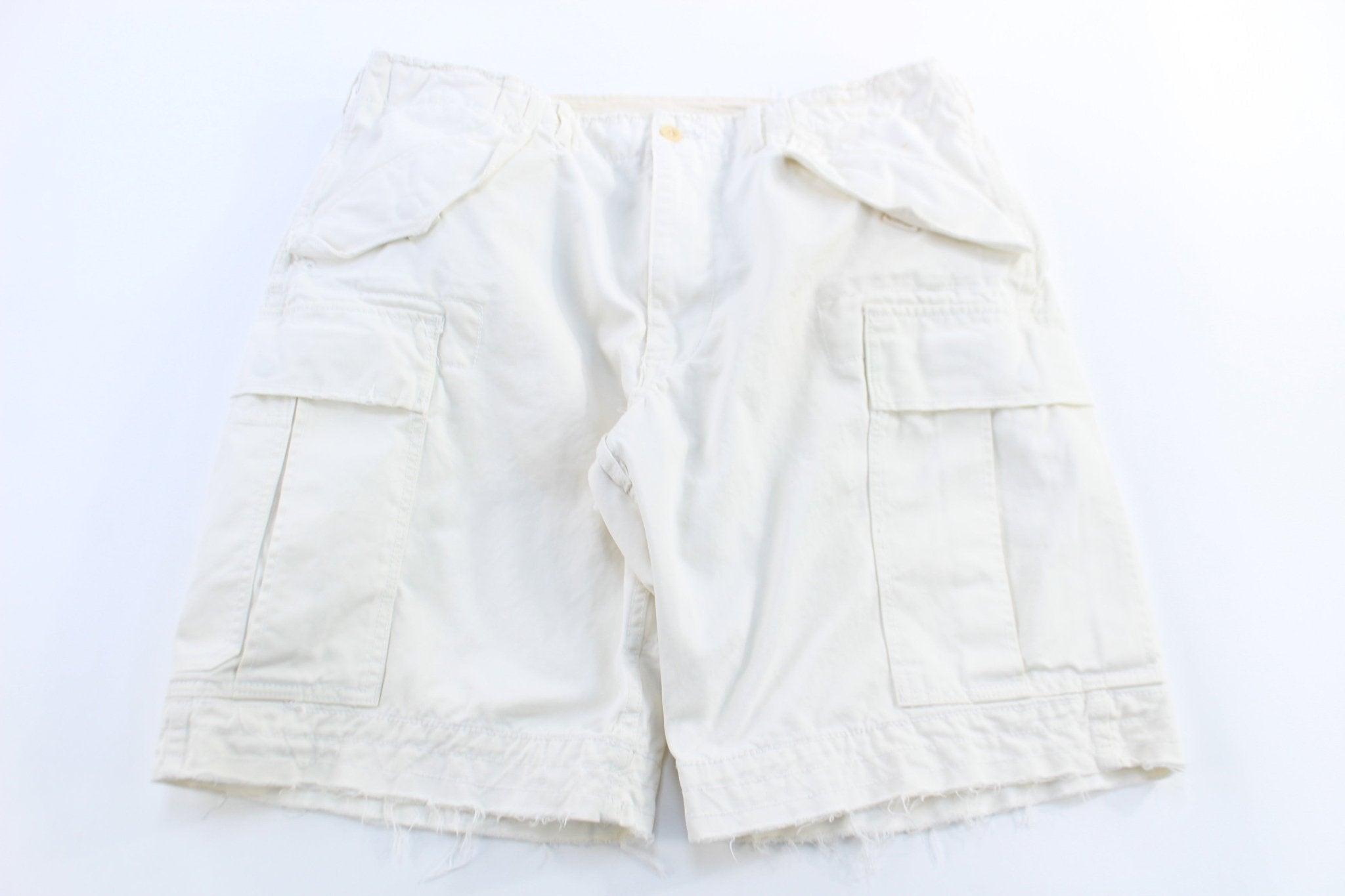Polo Ralph Lauren White Cargo Shorts - Pants/Shorts - Thrifted Threads