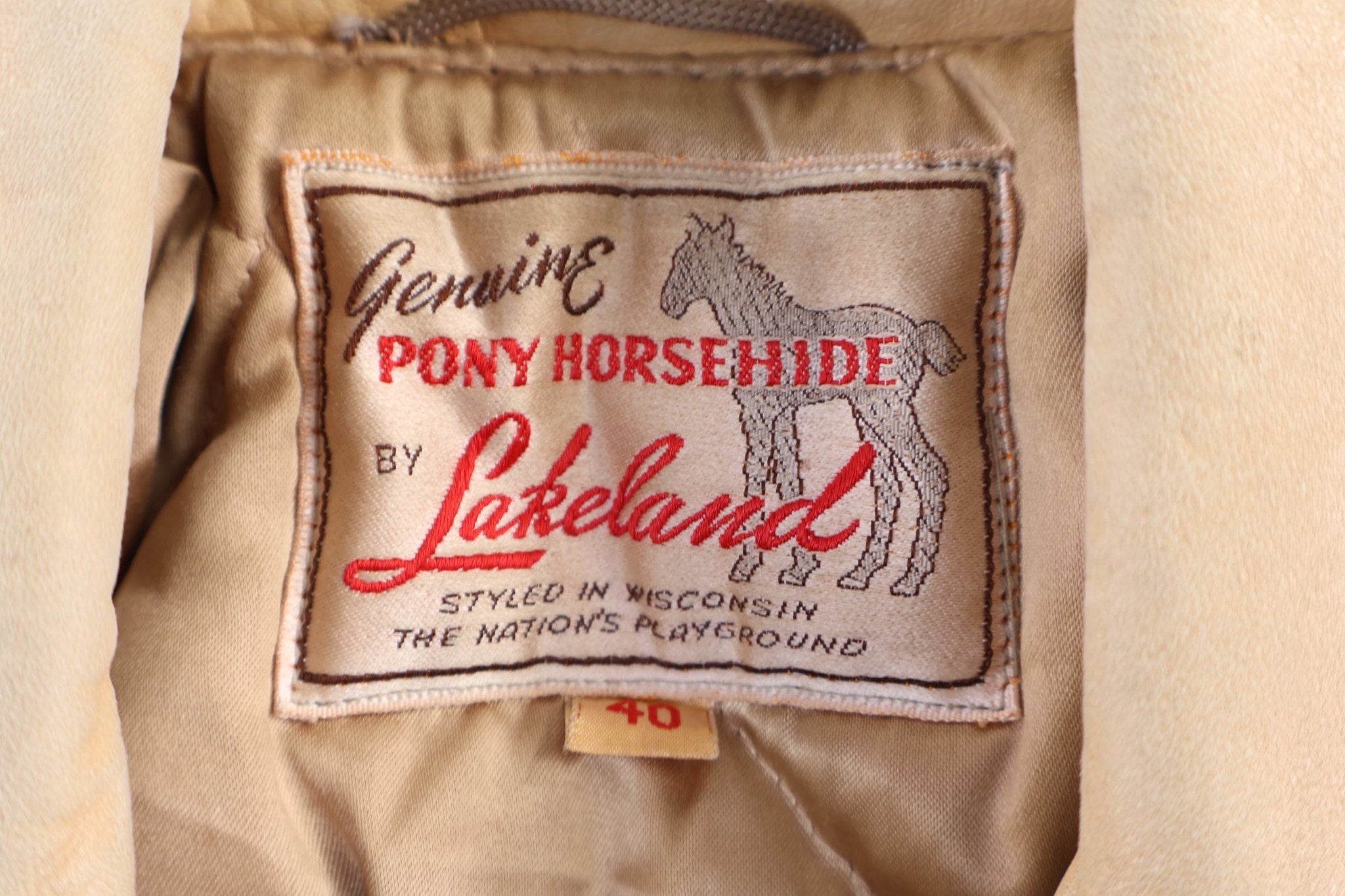 Pony Horsehide by Lakeland Bomber Jacket - Jacket - Thrifted Threads