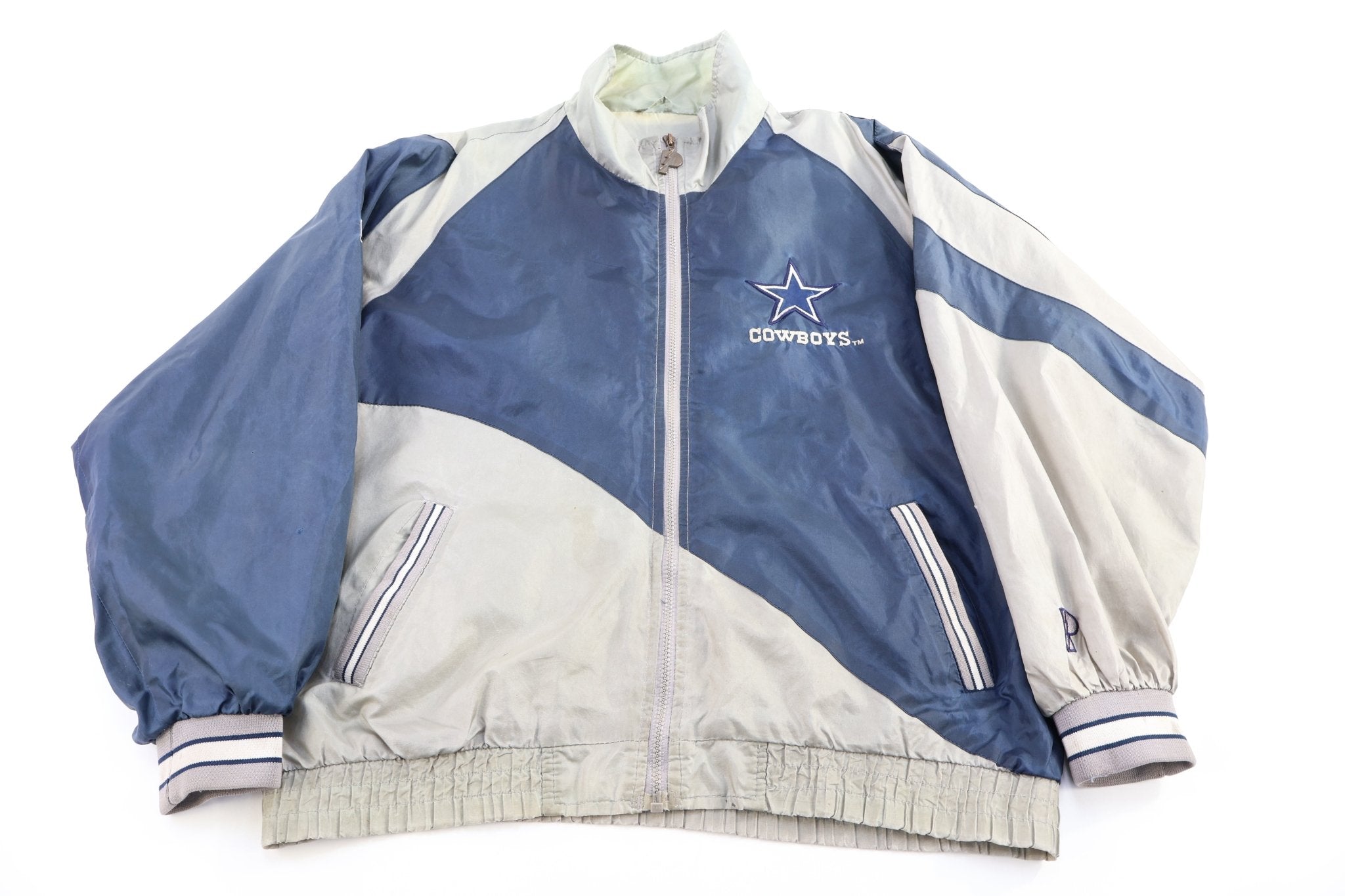 Pro Player Dallas Cowboys Football Full Zip Windbreaker - Jackets - Thrifted Threads