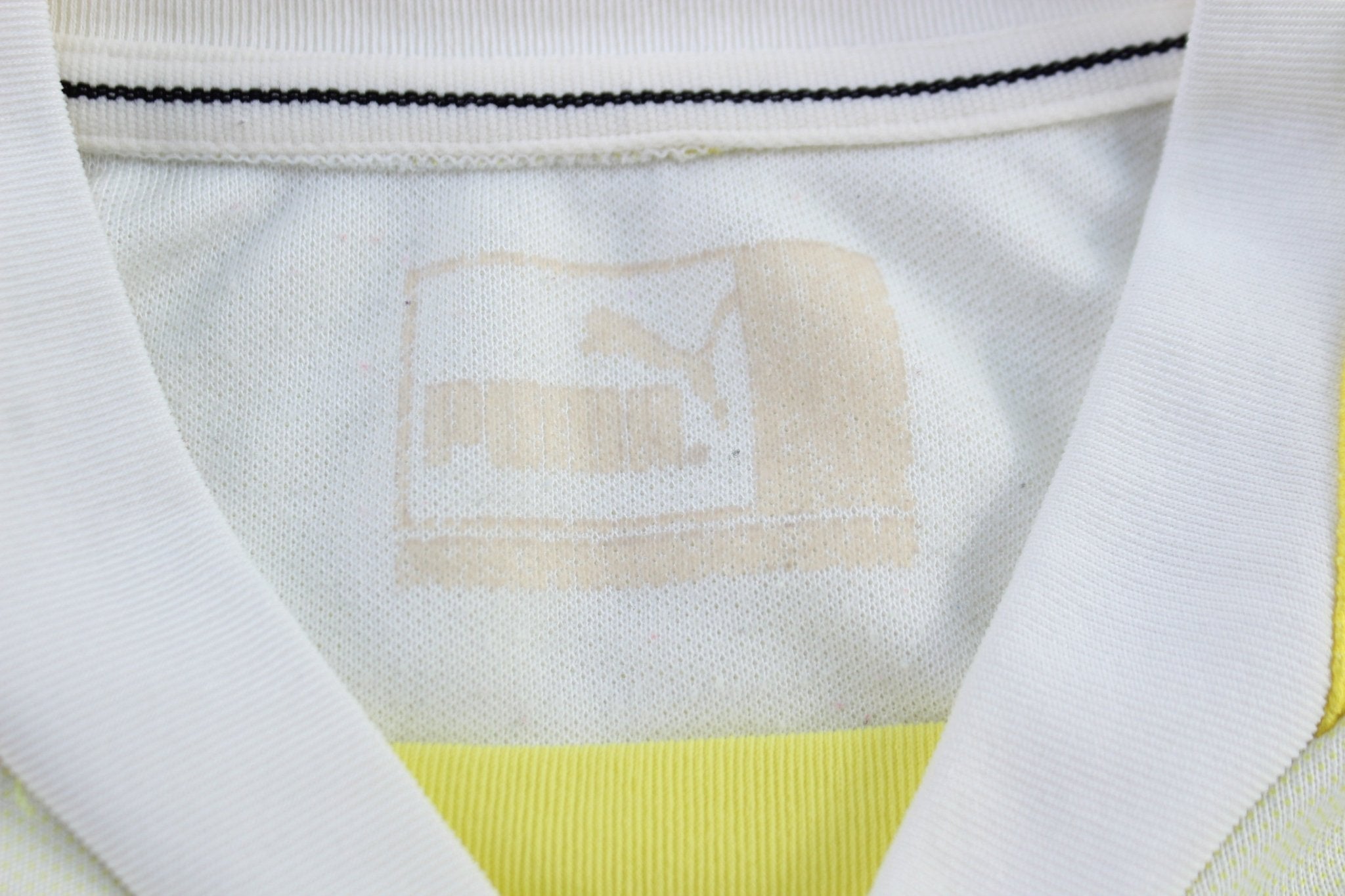 Puma Embroidered Logo Yellow Bulgaria LS Soccer Jersey - Jerseys/Tanks - Thrifted Threads