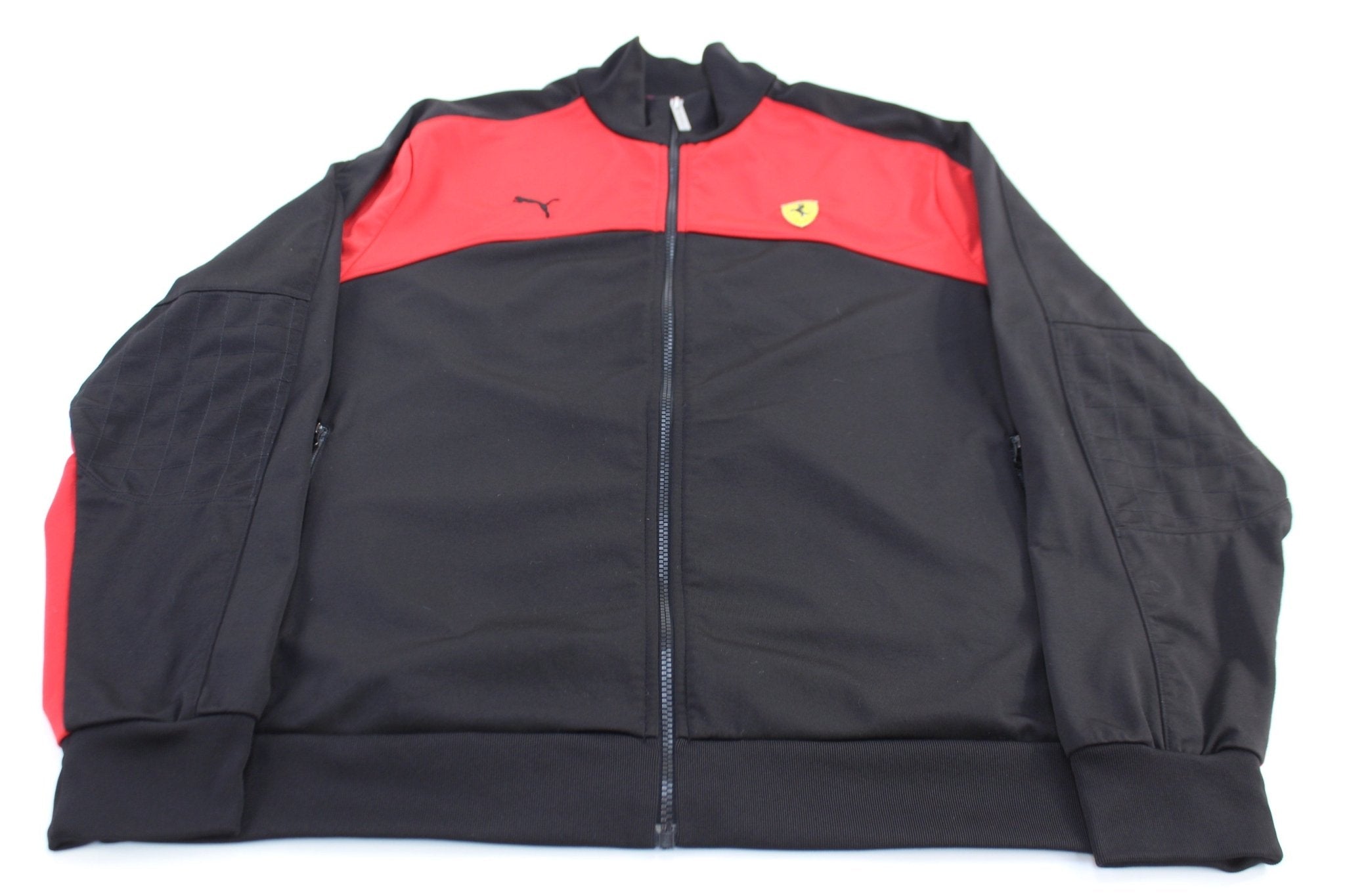 Puma Ferrari Red & Black Track Jacket - Jacket - Thrifted Threads