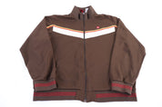 Quiksilver Brown Full Zip Track Jacket - Jacket - Thrifted Threads