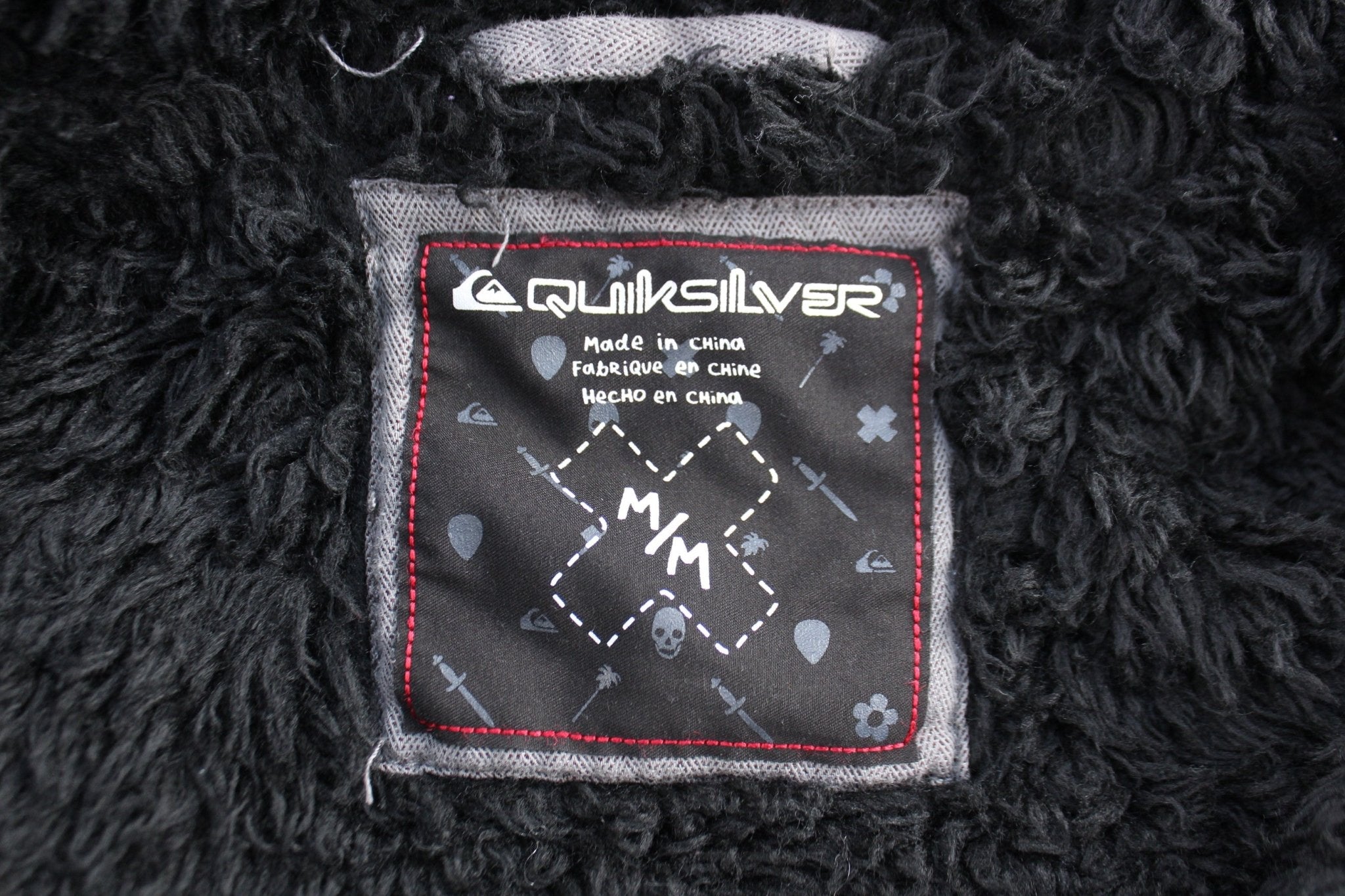 Quiksilver Grey Full Zip Hooded Jacket - jacket - Thrifted Threads
