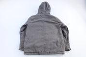 Quiksilver Grey Full Zip Hooded Jacket - jacket - Thrifted Threads