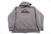 Quiksilver Sherpa Lined Full Zip Jacket - jacket - Thrifted Threads
