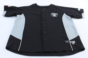 Raiders Football Embroidered Baseball Jersey - ThriftedThreads.com