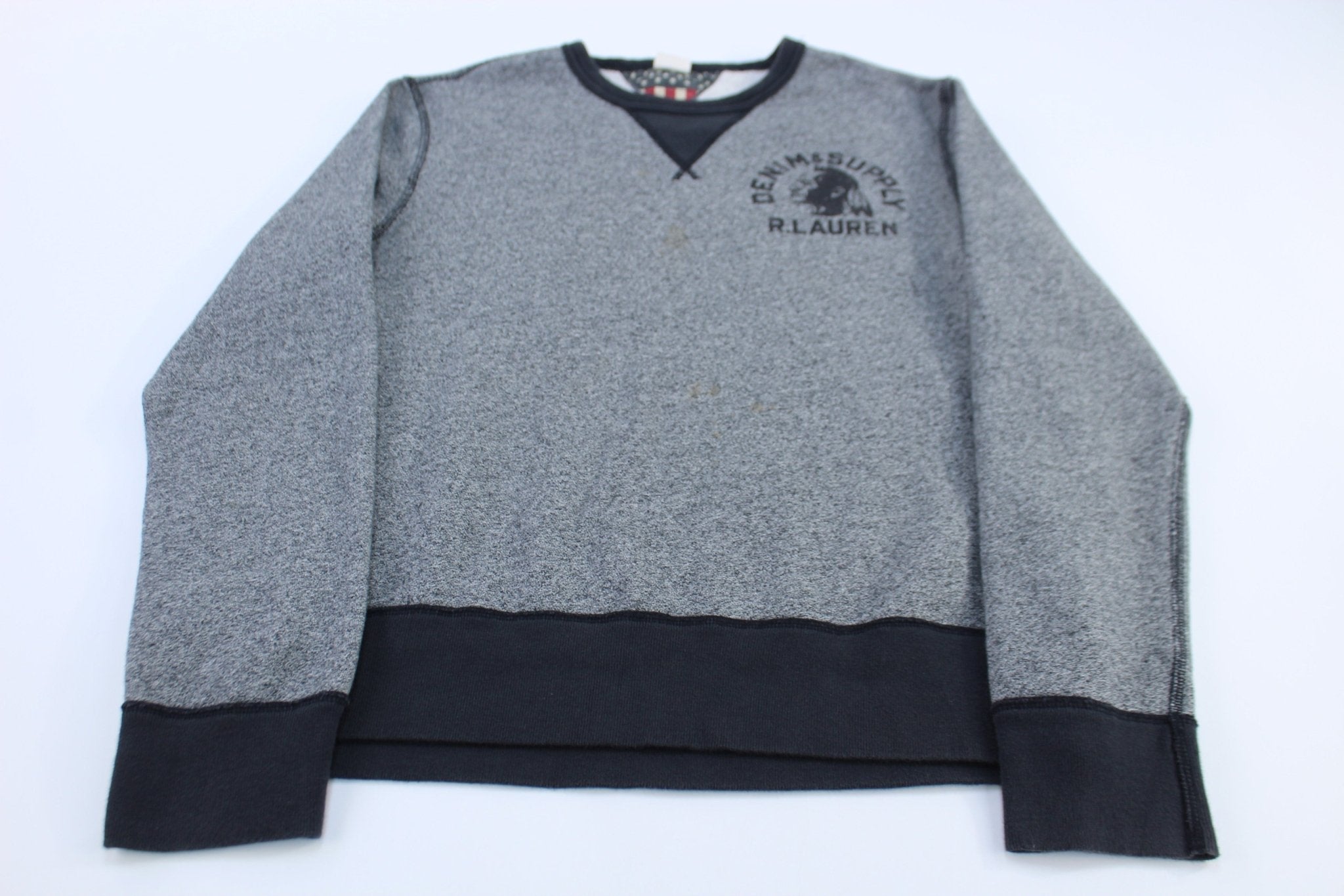 Ralph Lauren Denim & Supply Grey Sweatshirt - sweatshirt - Thrifted Threads