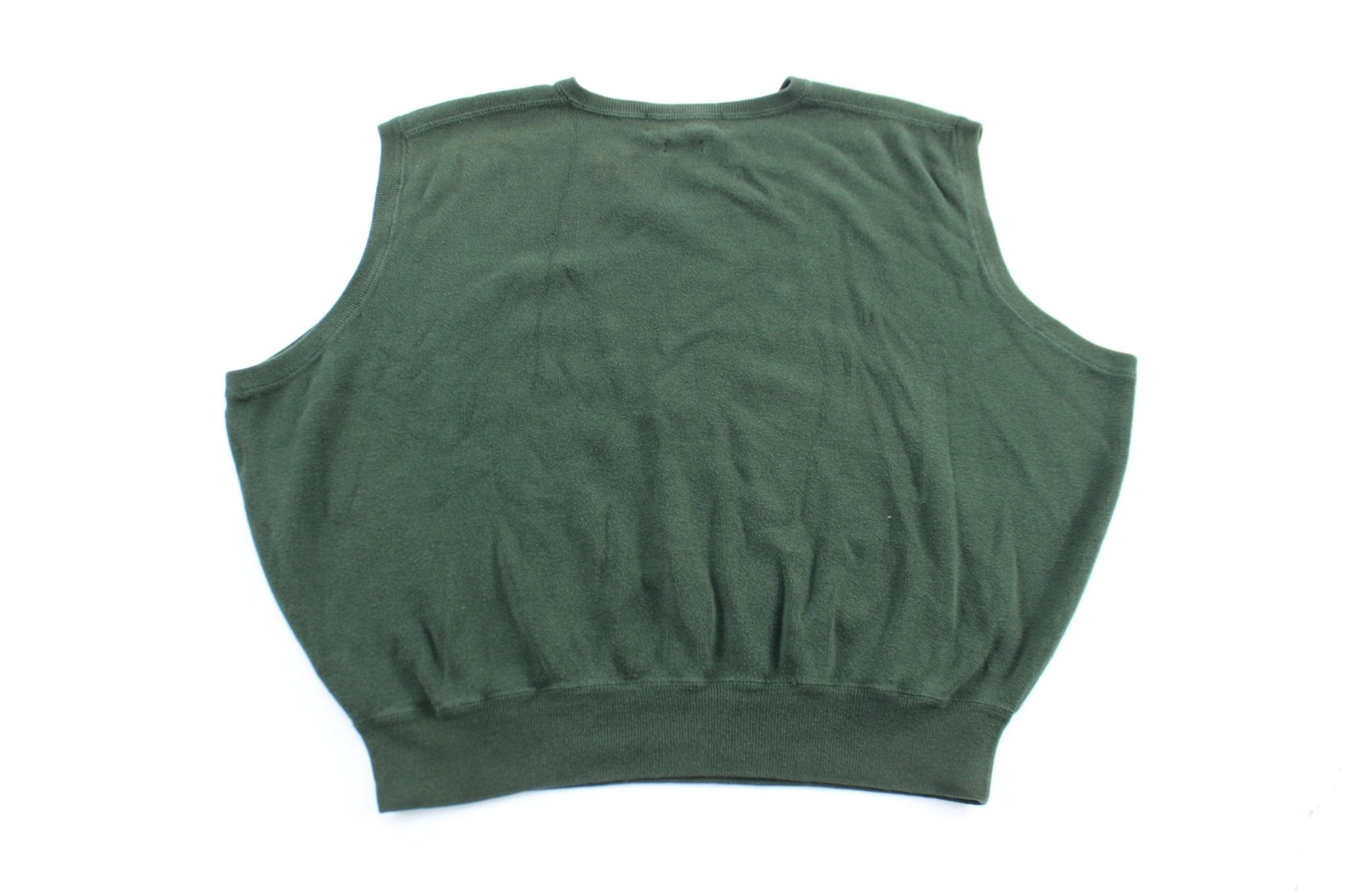Ralph Lauren Polo Golf Green Sweater Vest - ThriftedThreads.com