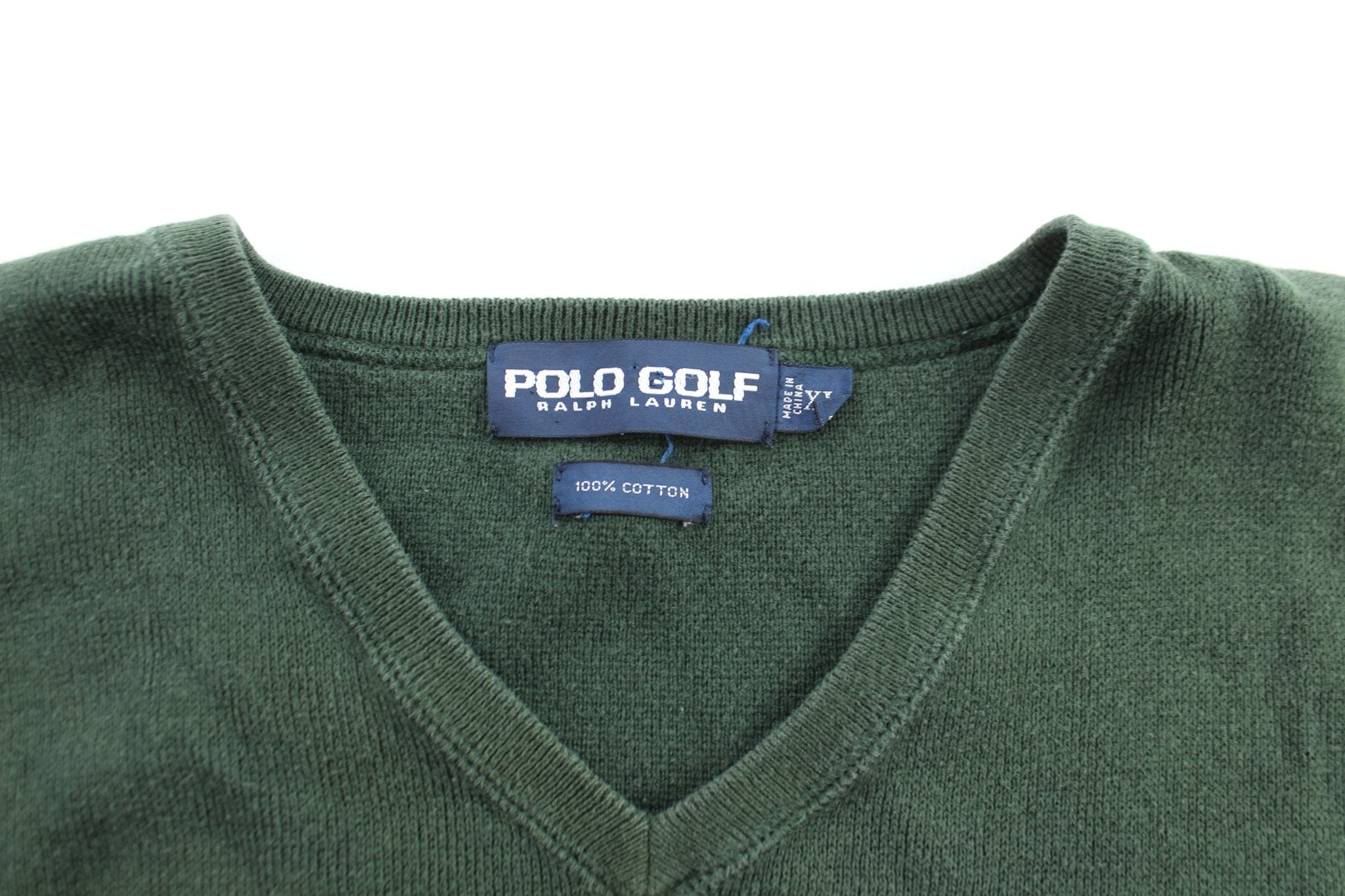 Ralph Lauren Polo Golf Green Sweater Vest - ThriftedThreads.com