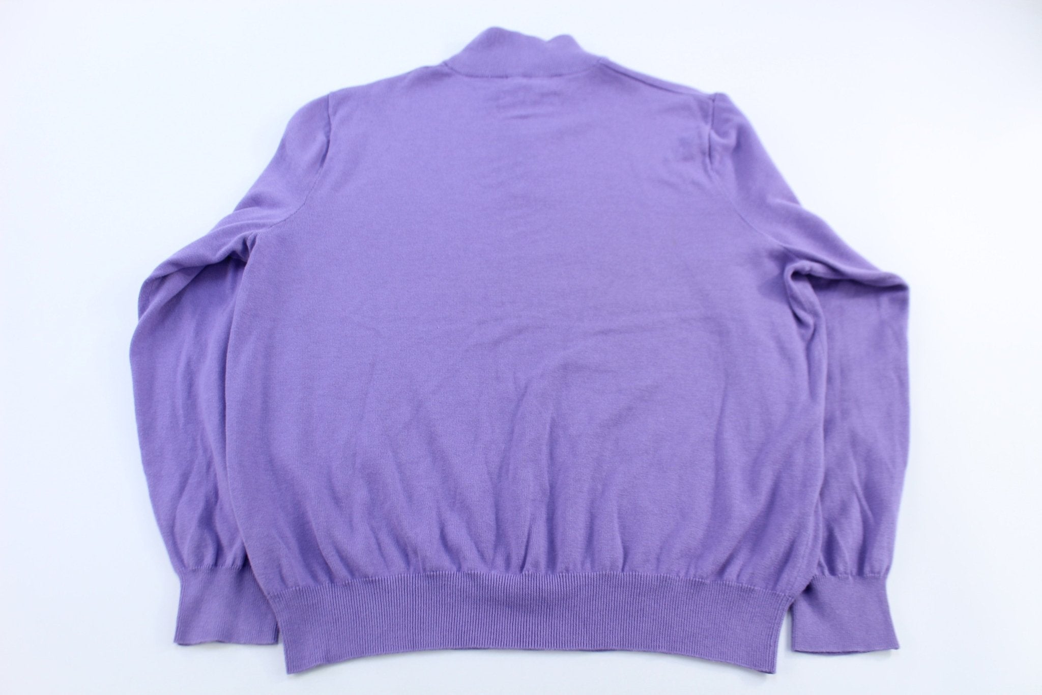 Ralph Lauren Polo Golf Purple Quarter Zip Sweater - Sweater - Thrifted Threads