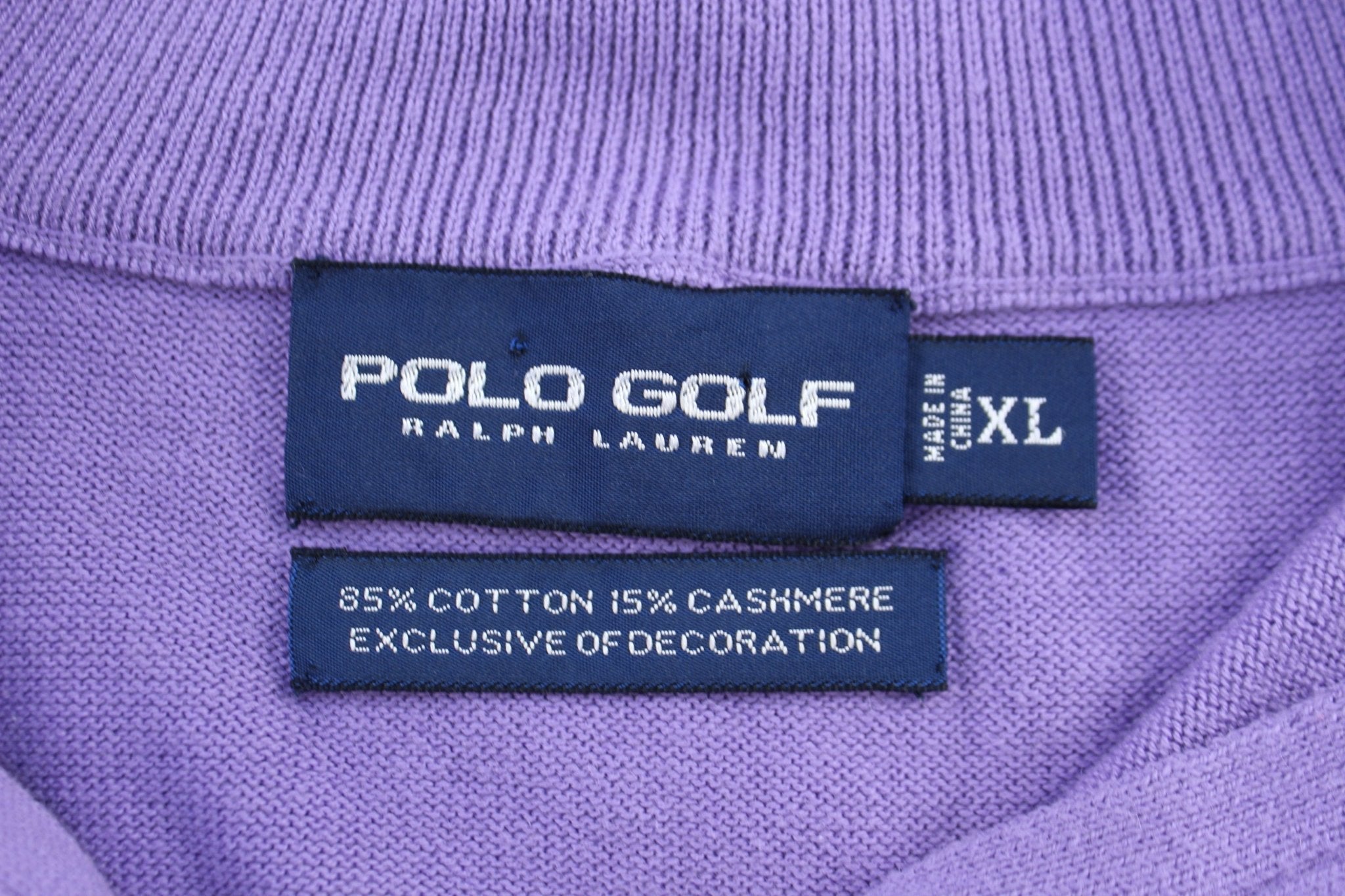 Ralph Lauren Polo Golf Purple Quarter Zip Sweater - Sweater - Thrifted Threads