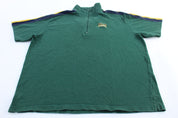 Ralph Lauren Polo Jeans Company Blue, Green, & Yellow Striped Pullover - ThriftedThreads.com