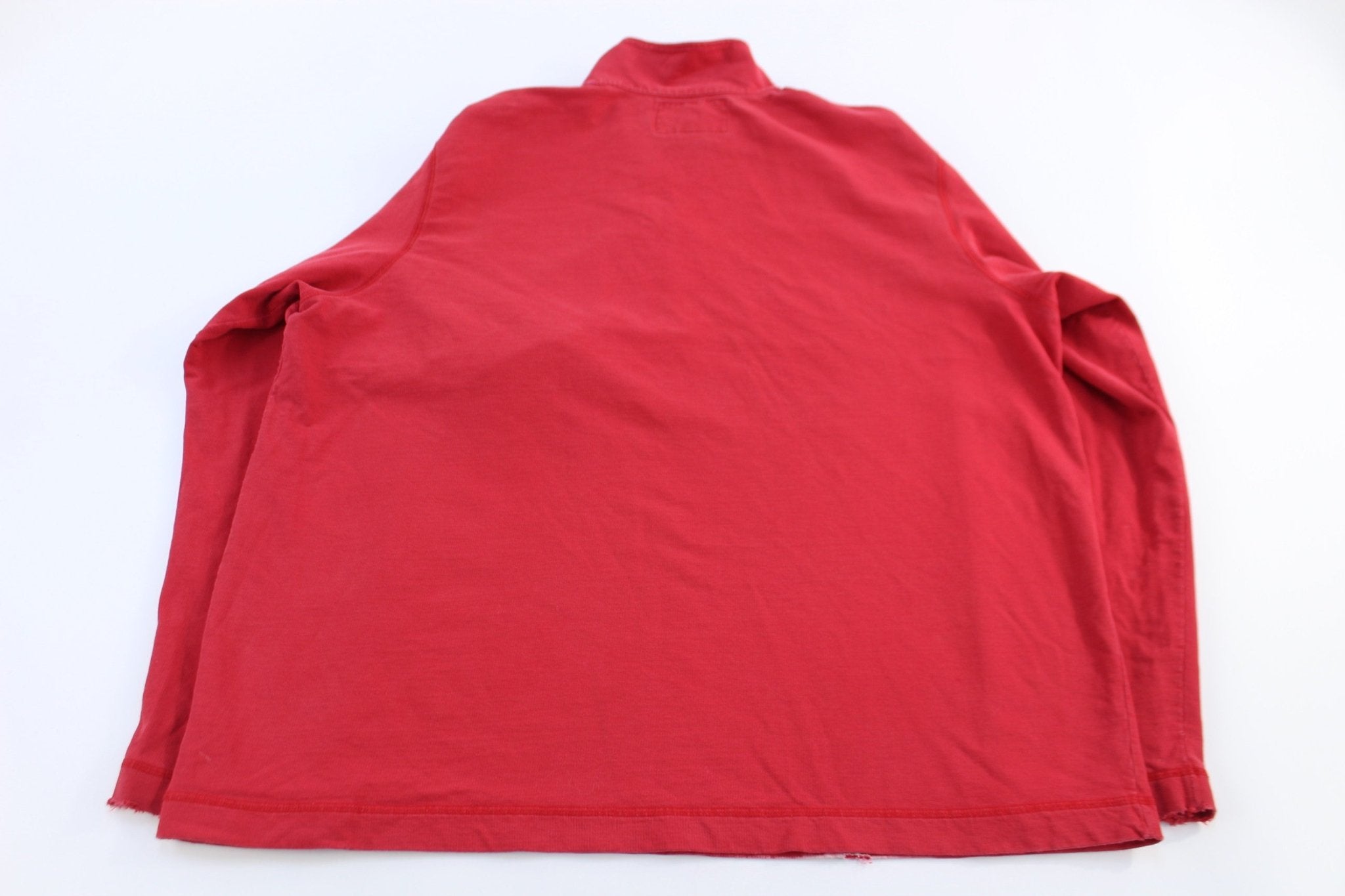Ralph Lauren Polo Sport Red Quarter Zip Sweatshirts - Sweatshirt - Thrifted Threads