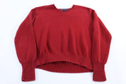 Ralph Lauren Sport Red Knit Sweater - Sweater - Thrifted Threads