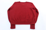 Ralph Lauren Sport Red Knit Sweater - Sweater - Thrifted Threads