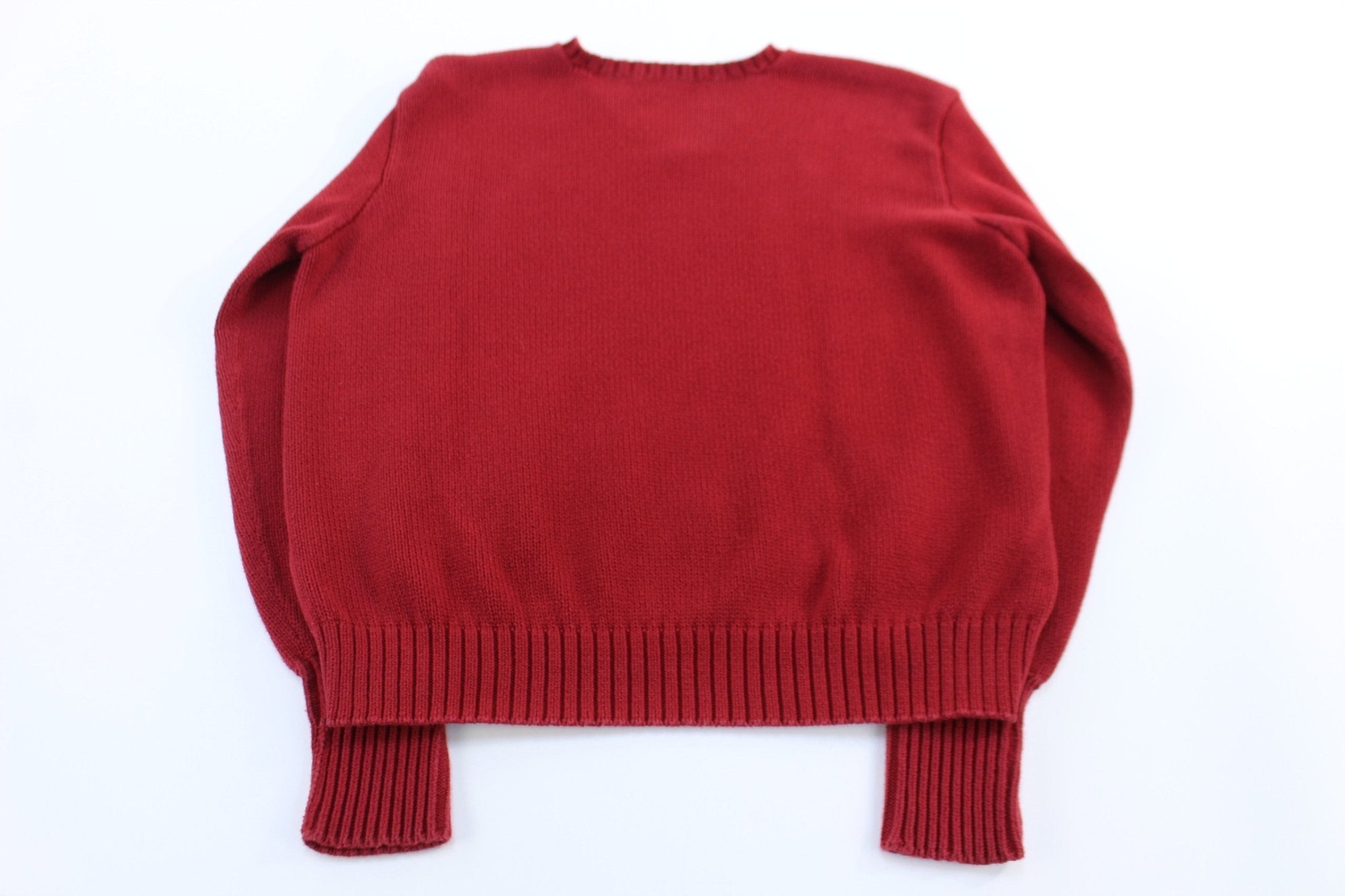 Ralph Lauren Sport Red Knit Sweater - Sweater - Thrifted Threads